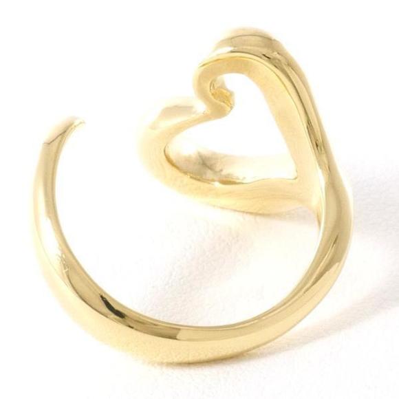 TIFFANY Open Heart K18YG Ring Size 10 Total Weight Approx. 6.8g Jewelry - Picture 4 of 7